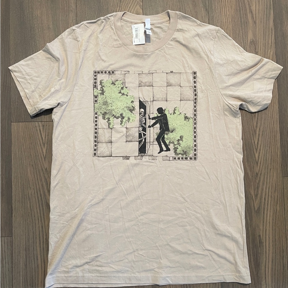 MGMT TOUR 2019 - Beige Graphic Tee with Unique Design